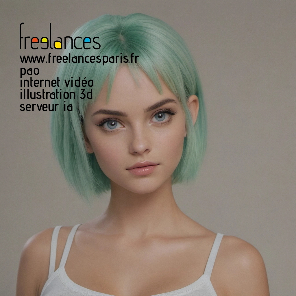 Pao mise en page internet vidéo illustration 3d serveur IA générative AI freelance paris studio de création magazines 8l3db1g0